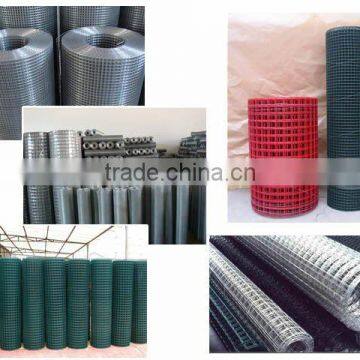 hot dipped galvanized &green/black pvc or vinyl coated hardware cloth