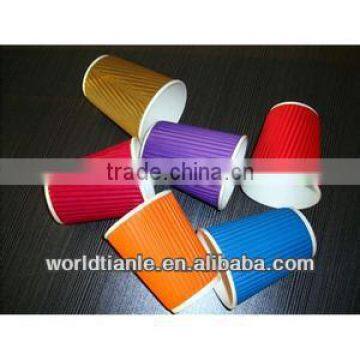 Sell kraft double wall paper cups for coffee in various sizes