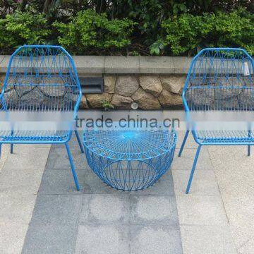 Iron outdoor furniture bistro garden table and chairs