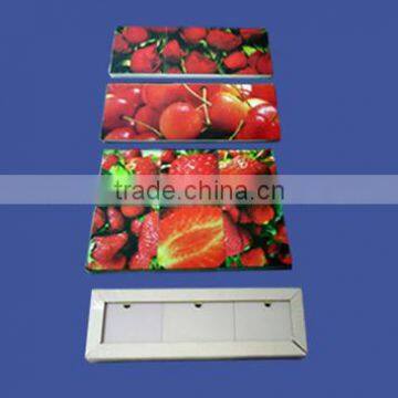 printed canvas on mdf or wooden board