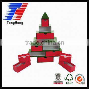 multilayer drawer paper box christmas trees box