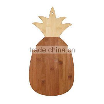 Bamboo pineapple fruit shaped cutting boards