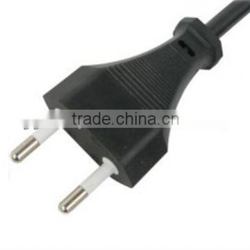 france 2 pin ac power cord plug