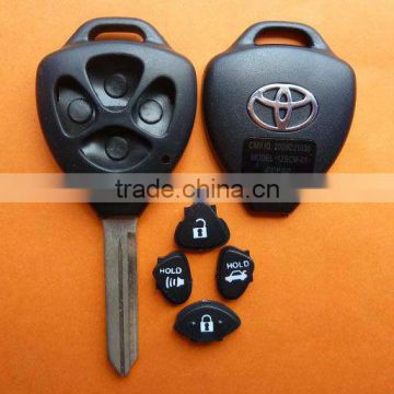 High Quality Toyota 4 button remote key shell with panic button,Toyota key blank,Toyota keys