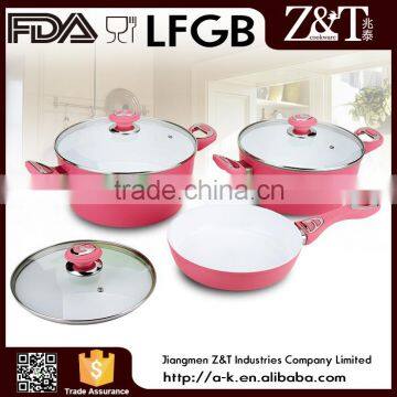 Aluminum chinese cooking pots induction with glass lid