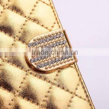 Bling Bling Wallet Leather Stand Case for Samsung Galaxy S6