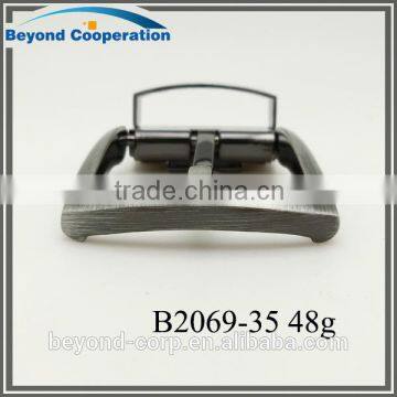 35mm Brush Gun Metal Nickel-free Whole Brushed Clip-clasp Belt Buckle photo-5