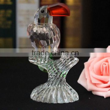 custom transparent glass birds for Christmas gifts