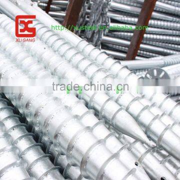 solar ground screw pile ,solar plant ground construction