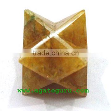 Golden Quartz Merkaba Star : Merkaba Star Wholesaler