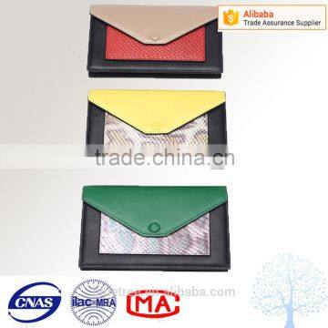 Snake multi coloured leather wallet for women in guangzhou manufacturer