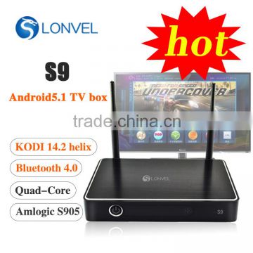 Hot selling smart QuadCore Aluminum case TV box with Browser all video websites smart TV box