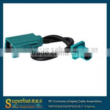 Superbat Cable Fakra Z with 1 female (jack) and 1 male (plug) with 2 meter cable