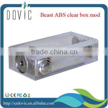 clear ABS beast mod box mod with factory price,tobeco mod/rda