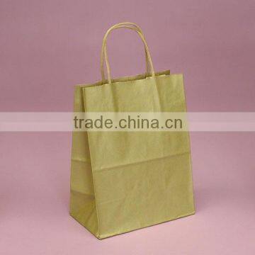 GOLD RUSH METALLIC INK KRAFT PAPER SHOPPING BAGS