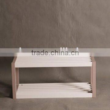 Wholesale modern wood shoe rack wood display rack