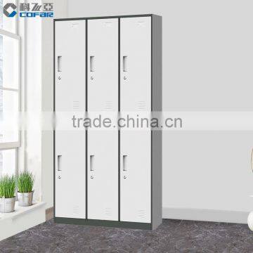 Wholesale Import Furniture Steel Metal 2 Door Wardrobe With Mirror