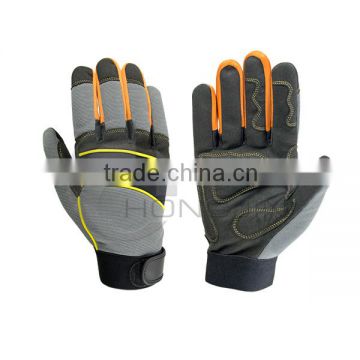 Reinforced Palm Fingertips Work Gloves for Driving