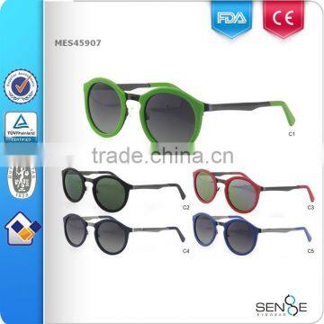 Popular fashion round TR90 sunglasses