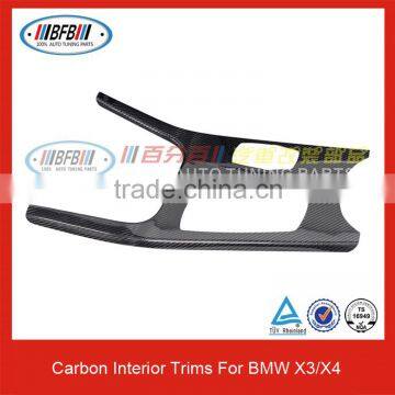 For BMW X Series Cabon Fiber Interior Trims X3 X4 Interior Dash Kit photo-2