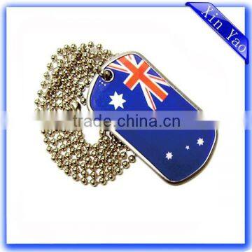 Manufacture zinc alloy custom epoxy dog tags