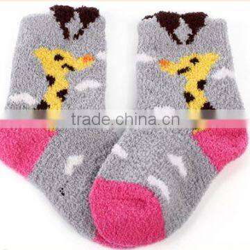 Warm Microfiber Sock Baby Fuzzy/cozy Ankle Jacquard Sock photo-2