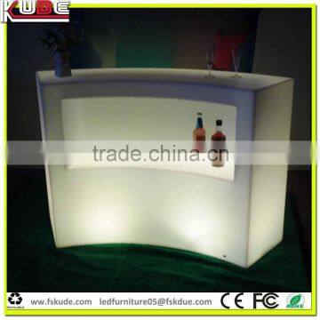 Rechargeable LED Illuminated Plastic Ice Bucket for Champagne