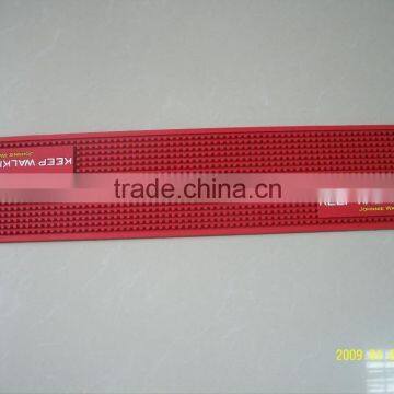 High Sale Embossed Individual Words Custom Pvc Bar Mat photo-2