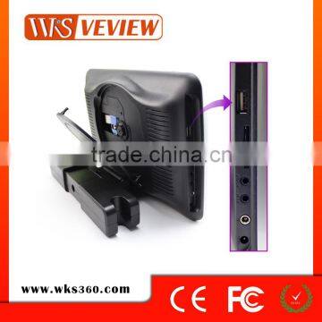 Veview LCD Mini TV 12V/24V 9" 10" Inch Car Pillow Headrest Monitor DVD Player photo-2