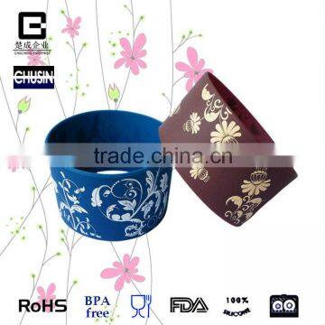 Customizable Silicone Cup Sleeve Glass Bottle Sleeve Wholesale photo-2