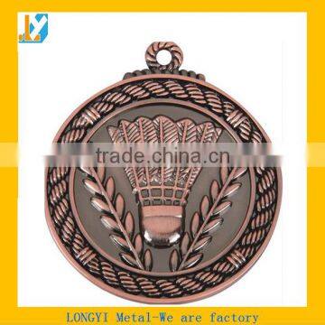 Top quality sports match antique copper medals