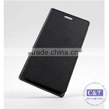 C&T 2015 Stylish New Arrial Book Type Leather Flip Case for Huawei Ascend g7 photo-2