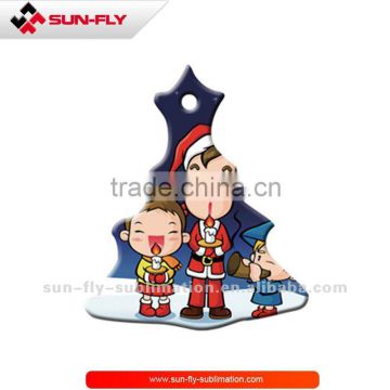 2015 OEM New 3D Sublimation Custom Printed Christmas ornaments (SFS-G11CT)