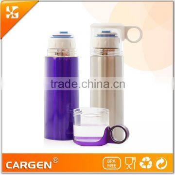 Heatproof 370ml stainless steel vacuum insulated water bottle