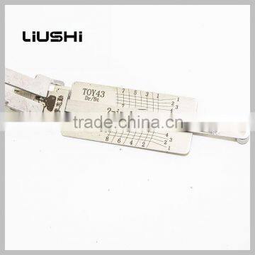 Locksmith Tool TOY43 Car Door Locks Pick 2-in-1 Tool Lishi Decoder Lishi 2 in 1locksmith Tools photo-4