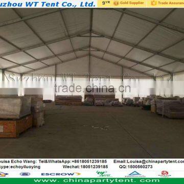 Big high strength aluminum warehouse tent with pvc cover for sale