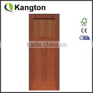 Exterior prehung mahogany wood door