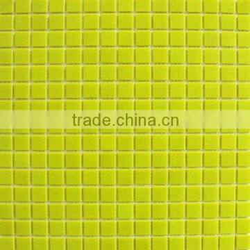 Yellow glass mosaic tile, swimming pool glass mosaic, bathroom wall decorative glass mosaic(A5)