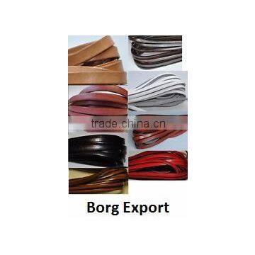 6mm Flat Leather Cord From BORG EXPORT / Flat Leather Cord 6 mm