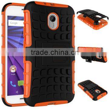 Low price china mobile phone Heavy Duty Shockproof PC+TPU Cover Shockproof Case for Motorola Moto G3 alibaba china