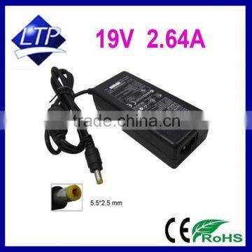 Factory bulk sale 19V 2.64A 5.5*2.5mm laptop Adapter for Delta ADP-50HH laptop charger 50w power supply