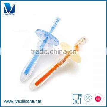 OEM food grade silicone baby toothbrush