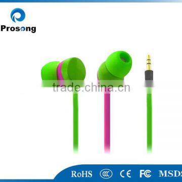 in-ear metal earphone with mic and volume control PS-M012