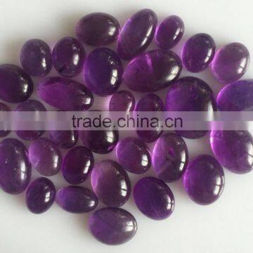 Natural Amethyst Quartz Cabochon Purple Lot Translucent Untreated Loose Gemstone