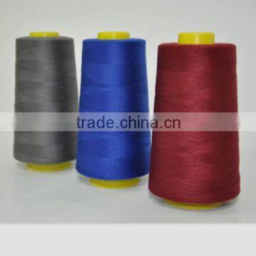 CHEAP High tenacity 40S/2 dyed spun polyester Sewing Thread 4000Y