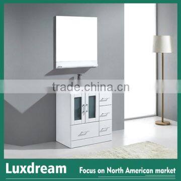 American white bathroom wooden cabinet china supplier