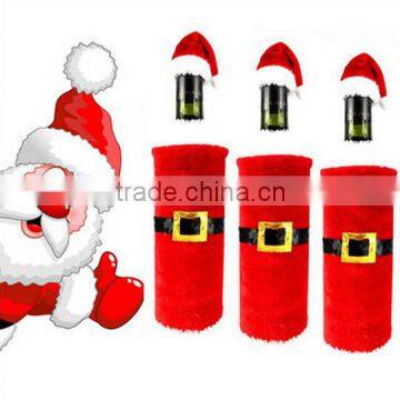 Christmas Decorative Wine Bottle Bag / Table Dinner Christmas Decoration / Christmas Bottle Sets photo-3