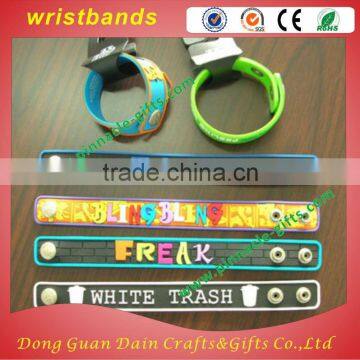 Cheapest for pvc bracelet, hot selling soft pvc wristband