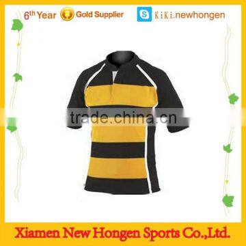 Best selling digital printing sublimated team set rugby jersey striped