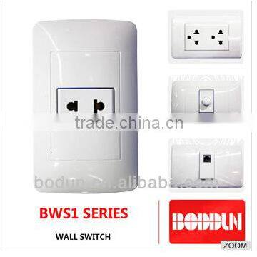 BWS1 NEW MODEL 1 GANG WALL SOCKET WITH HIGHT QUALITY AND REASONABLE PRICE